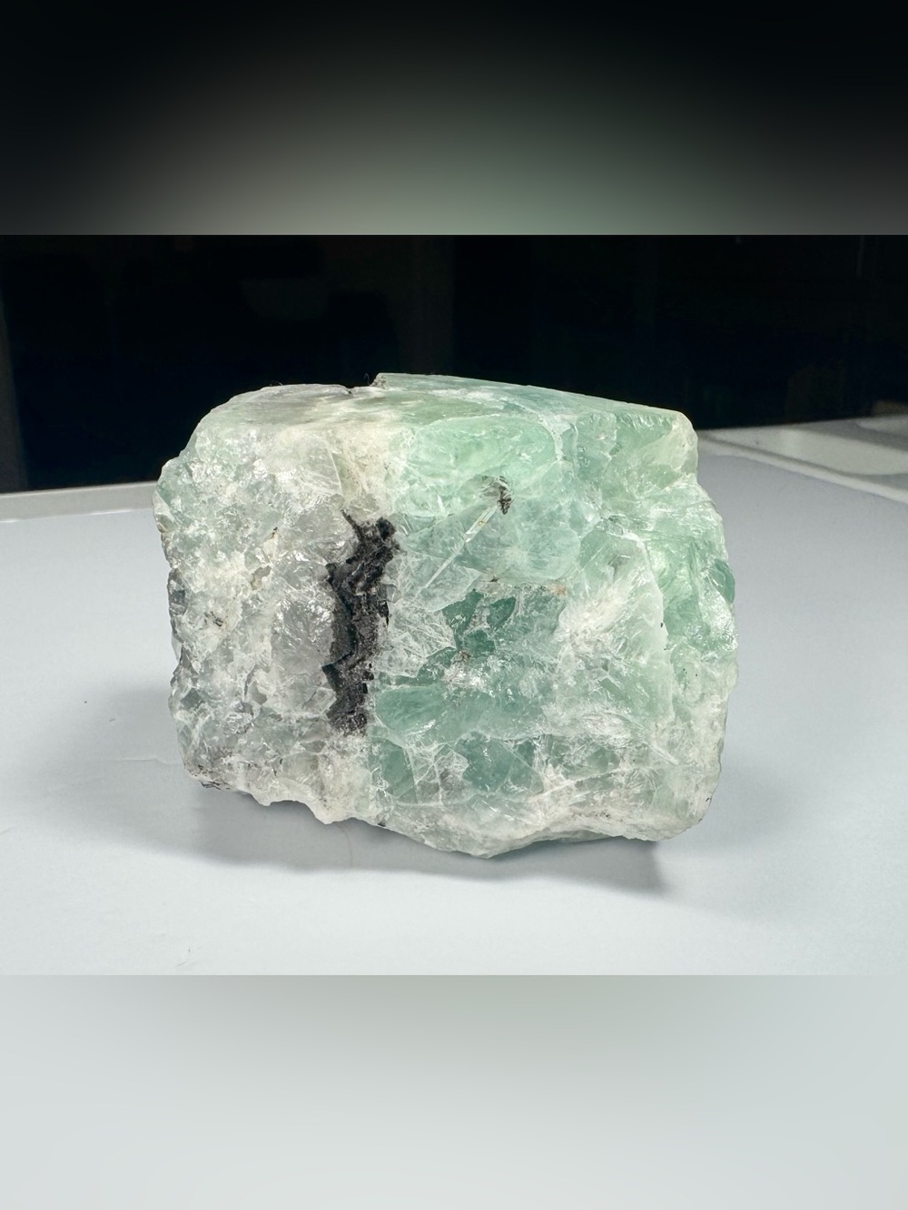 Rare 28 oz Raw, Natural Green Flourite Alter / Statement/ Healing Piece Great Cd